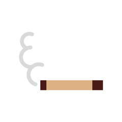 Cigarette on isolated icon vector illustration design
