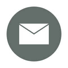 Mail or email round icon