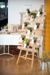 Déco de table de mariage champêtre