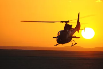 Aluminium Prints Helicopter Gazelle helicopter