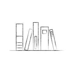 Old book of library vector illustration design