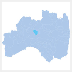 福島県の地図