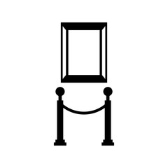 Museum tape isolated icon vector illustration design