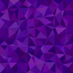 Obraz premium Abstract triangle mosaic pattern background - polygon vector illustration from irregular triangles in purple tones
