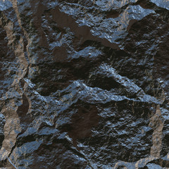 3d illustration - abstrakt dunkel fels 