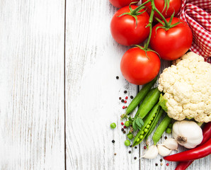 Fresh summer vegetables