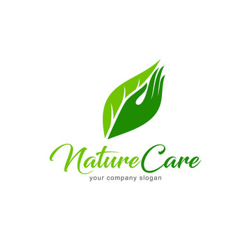 Vector logo template. Nature care
