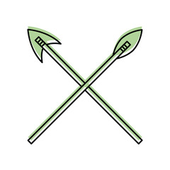 antique arrows isolated icon vector illustration design