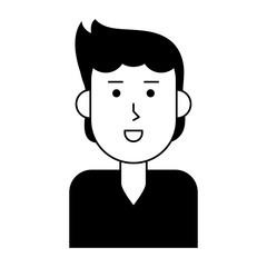 happy man cartoon icon image vector illustration design 