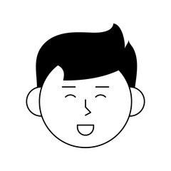 happy man cartoon icon image vector illustration design 