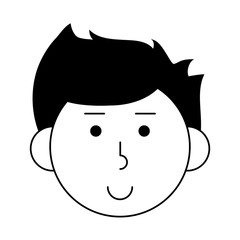 happy man cartoon icon image vector illustration design 
