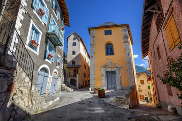 The Old Town of Briancon, Alps mountains, France