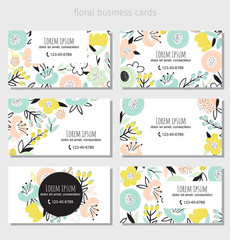 6 floral cards