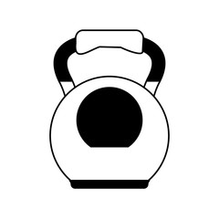 kettlebell weight lifting icon image vector illustration design 