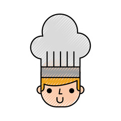 chef avatar character icon vector illustration design