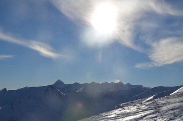 Montagne Neige Hiver Ski Soleil Ciel