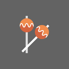 Maracas Icon Drums Music Instruments Flat Vector