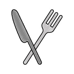cutlery kitchen isolated icon vector illustration design