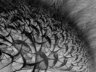 Naklejka premium Abstract fractal background 3D rendering