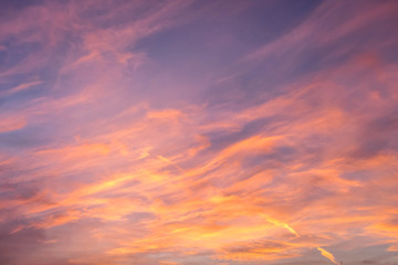 Obraz premium golden light on the sky