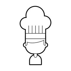 chef avatar character icon vector illustration design