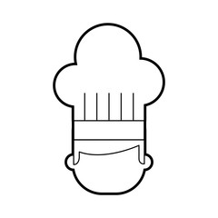 chef avatar character icon vector illustration design