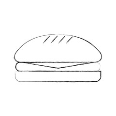 delicious burger isolated icon vector illustration design