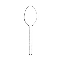 spoon cutlery isolated icon vector illustration design