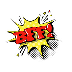 Comic Speech Chat Bubble Pop Art Style Sound Expression Text Icon Vector Illustration