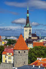 The roofs and spiers of Old Tallinn