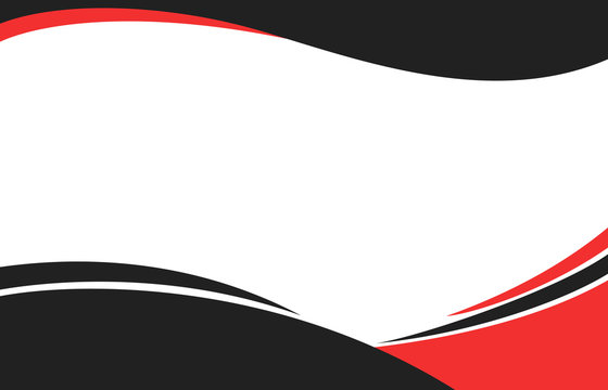 Black and red curve shapes background