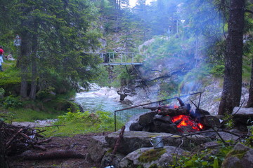 fuoco ponte Campliccioli montagna