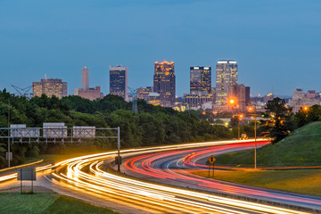 Birmingham, Alabama, USA downtown city skyline.