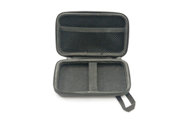 inside of the protection bag with zipper isolated on white