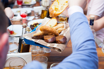 Buffet Dinner Restaurant Catering Food Concept