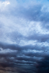 Clouds at sunset as background