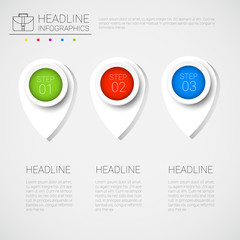 Headline Infographic Design Business Data Graphic Collection Presentation Copy Space Vector Illustration