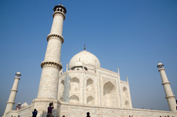 Fototapeta na wymiar Original, Taj Mahal Seven Wonders Concept, India,