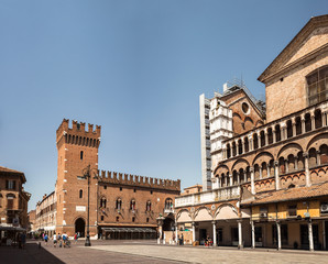 Ferrara city center, italy
