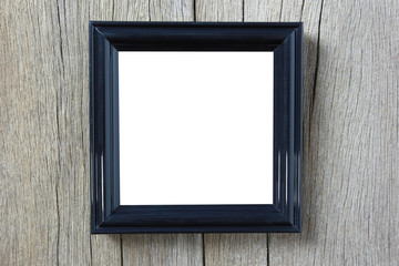 Modern Picture Frame on wooden wall.