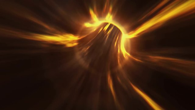 Fire wormhole with final flash