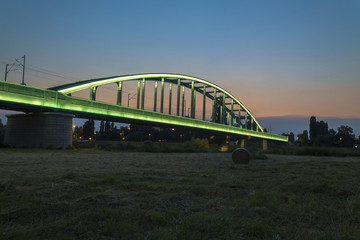 Obraz premium Train bridge in Zagreb