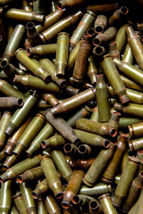 Sleeves from the machine gun and large-caliber machine gun.