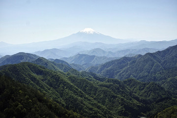 表丹沢から望む富士山