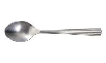 Fotobehang silverware, table silver, silver spoon isolated © phanasitti