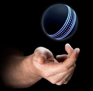 Hand Tossing Cricket Ball