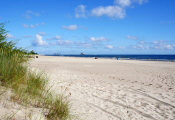 Obraz premium Ahlbeck - Blick Richtung Heringsdorf