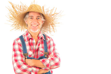 Farmer Isolated On White