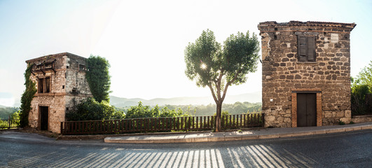 road at sunset - italy