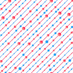 Red and blue texture.